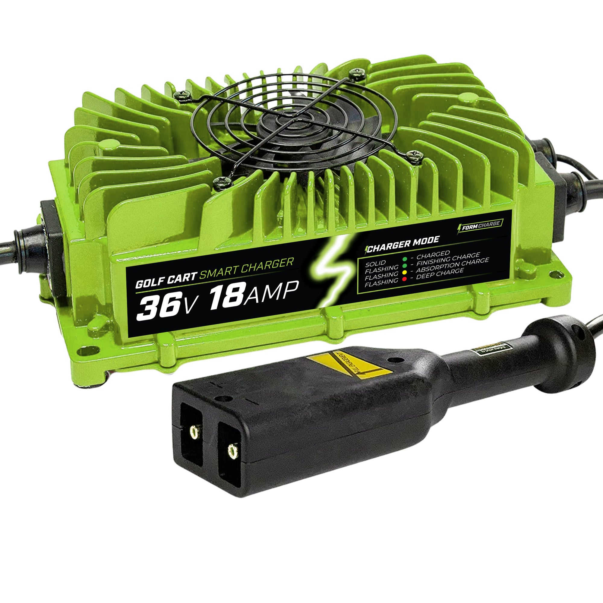(Elite) FORM 18 AMP EZGO TXT Battery Charger for 36 Volt Golf Carts D